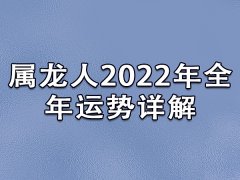 属龙人2022年全年运势详解