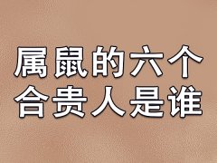 属鼠的六个合贵人是谁-属