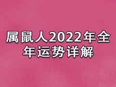 属鼠人2022年全年运势详解