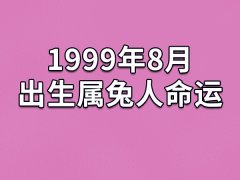 1999年8月出生属兔人命运(农历、爱情、事业运势解析)