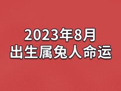 2023年8月出生属兔人命运(农历、爱情、事业运势解析)