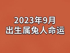 2023年9月出生属兔人命运(农历、爱情、事业运势解析)