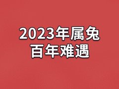 2023年属兔百年难遇：吉星当头(运势很好)