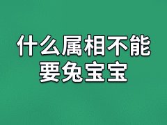 什么属相不能要兔宝宝：属龙/属牛/属鸡/属马