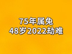 75年属兔48岁2022劫难-75年属兔48岁2022年运势