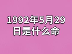 1992年5月29日是什么命：警戒心强(理想主义者)