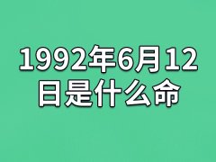 1992年6月12日出生的人是什么命：爱出风头(财运起伏)