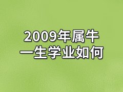 2009年属牛一生学业如何