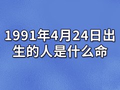 1991年4月24日出生的人是什么命：年少吃苦（晚年顺利）