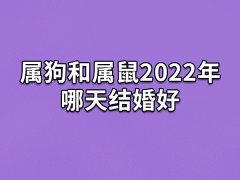 属狗和属鼠2022年哪天结婚