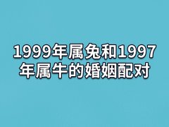 1999年属兔和1997年属牛的婚姻配对：十分相配(相亲相爱)