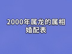 2000年属龙的属相婚配表：