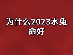 为什么2023水兔命好：财运稳定（事业发展不顺）