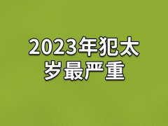 2023年犯太岁最严重：生肖兔(事业运势不稳)