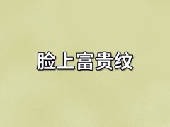 脸上富贵纹：额头十字纹/法令纹/眼角长鱼尾纹