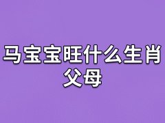 马宝宝旺什么生肖父母：