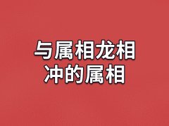 与属相龙相冲的属相：属