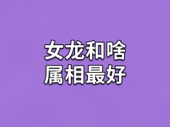 女龙和啥属相最好：生肖