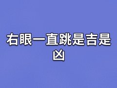 右眼一直跳是吉是凶：右眼跳为凶(口舌之灾)