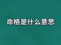 命格是什么意思,命格是怎样的