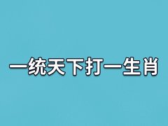 一统天下打一生肖：生肖