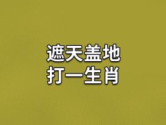 遮天盖地打一生肖：生肖