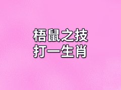 梧鼠之技打一生肖:生肖鼠