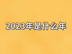 2023年是什么年:黑水兔年（癸卯年）