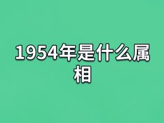 1954年是什么属相:属相马(农历甲午年)