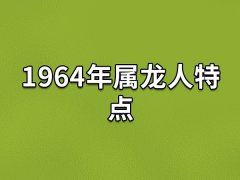 1964年属龙人特点:性格开朗