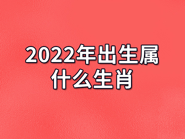 2022年出生属什么生肖