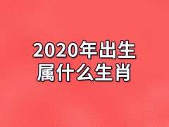 2020年出生属什么生肖：生