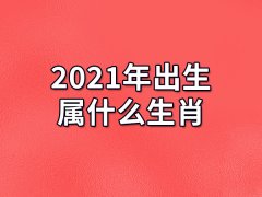 2021年出生属什么生肖：生