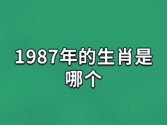 1987年的生肖是哪个:属相兔(处事谨慎)