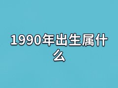 1990年出生属什么:生肖属马