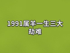 1991属羊一生三大劫难:学业