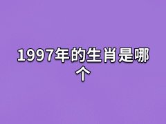 1997年的生肖是哪个:属相牛