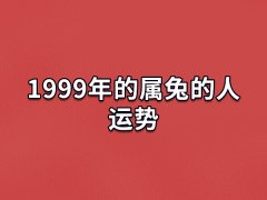 1999年的属兔的人运势:事业出色(婚姻幸福)