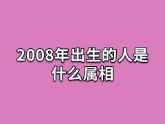 2008年出生的人是什么属相