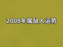 2008年属鼠人运势:事业有成