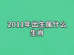 2011年出生属什么生肖:生肖为兔(金兔之命)