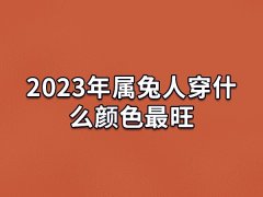 2023年属兔人穿什么颜色最旺:粉色/红色/蓝色