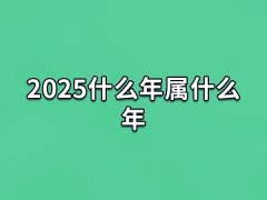 2025什么年属什么年:属蛇年