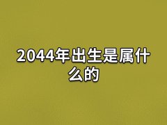 2044年出生是属什么的:生肖