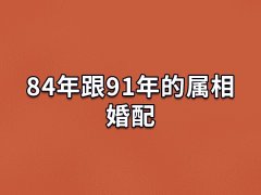 84年跟91年的属相婚配:不宜