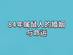 84年属鼠人的婚姻与命运