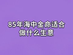 85年海中金命适合做什么