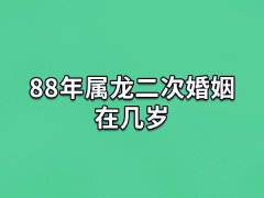 88年属龙二次婚姻在几岁