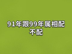 91年跟99年属相配不配:两人