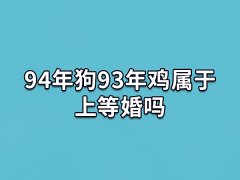 94年狗93年鸡属于上等婚吗